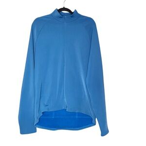 MEC Cycling Jersey Mountain Equipment Long Sleeve 1/2 Zip Fleece Blue Men's XXL